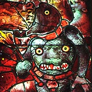satan stained glass