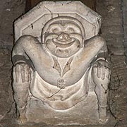 Humourous Corbel in Northleach Church
