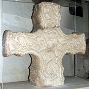 Anglo-Saxon Cross Head in Cropthorne Church
