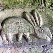 Rabbit Carving in the Porch of Elmley Castle Church
