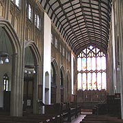Interior of St. Lawrence's Church in Evesham