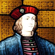 Stained glass window featuring King Edward IV - © Nash Ford Publishing