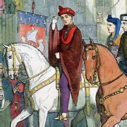 Coloured engraving featuring King Henry V -  Nash Ford Publishing