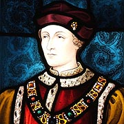 Stained glass window featuring King Henry VI - © Nash Ford Publishing