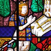 Tudor Stained Glass featuring Arthur, Prince of Wales - © Nash Ford Publishing