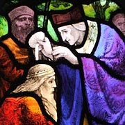 St. Birinus baptising King Cynegils of Wessex