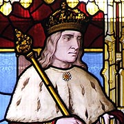 Stained glass window featuring King Edward IV -  Nash Ford Publishing